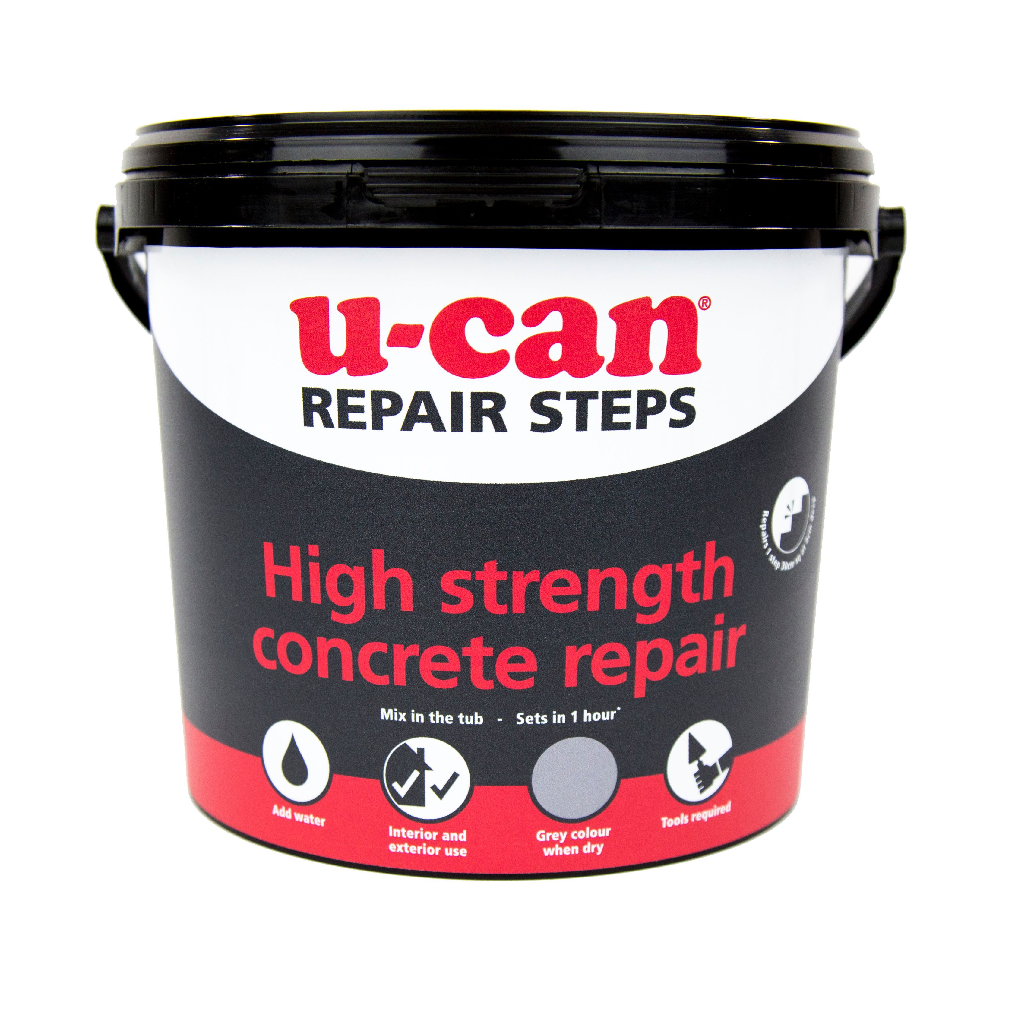 U Can High strength concrete repair mortar 5kg Tub Departments 01c