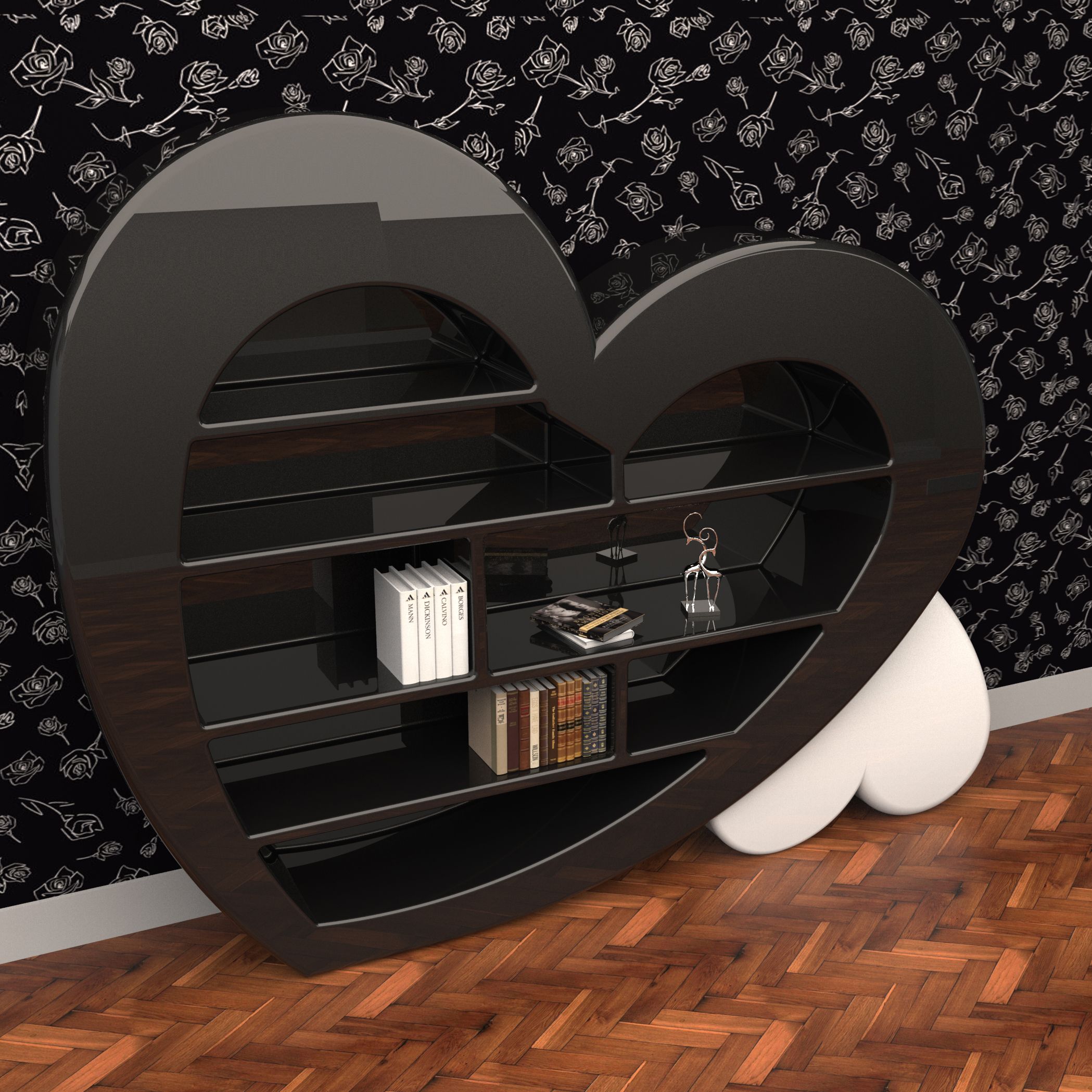 Fireplace Creations Unique Cuore Bookcase In 2019