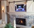 Fireplace Decor with Tv Unique Barn Door for the Tv Fireplace