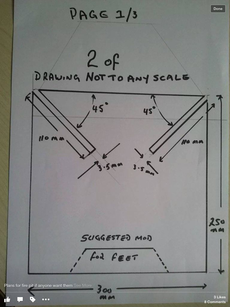 Fireplace Dimensions Plan Fresh Flat Pack Fire Pit Template Pg1 Outdoors In 2019