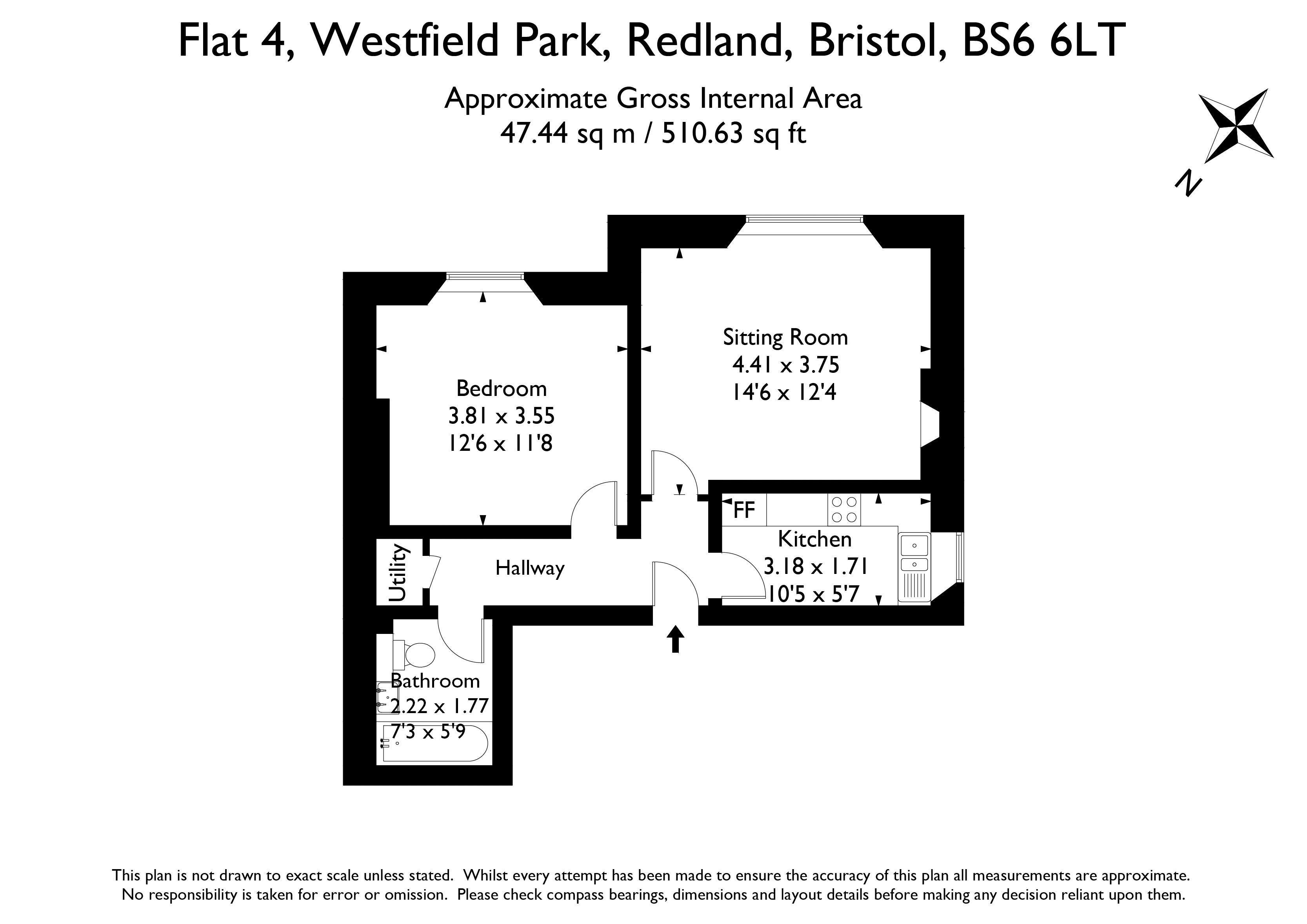 1 bedroom property for sale in Westfield Park Redland Floorplan Floorplan1
