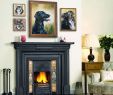 Fireplace Dogs Awesome Pet Portrait Oil Painting