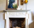 Fireplace Dogs Elegant Pet Portrait Oil Painting
