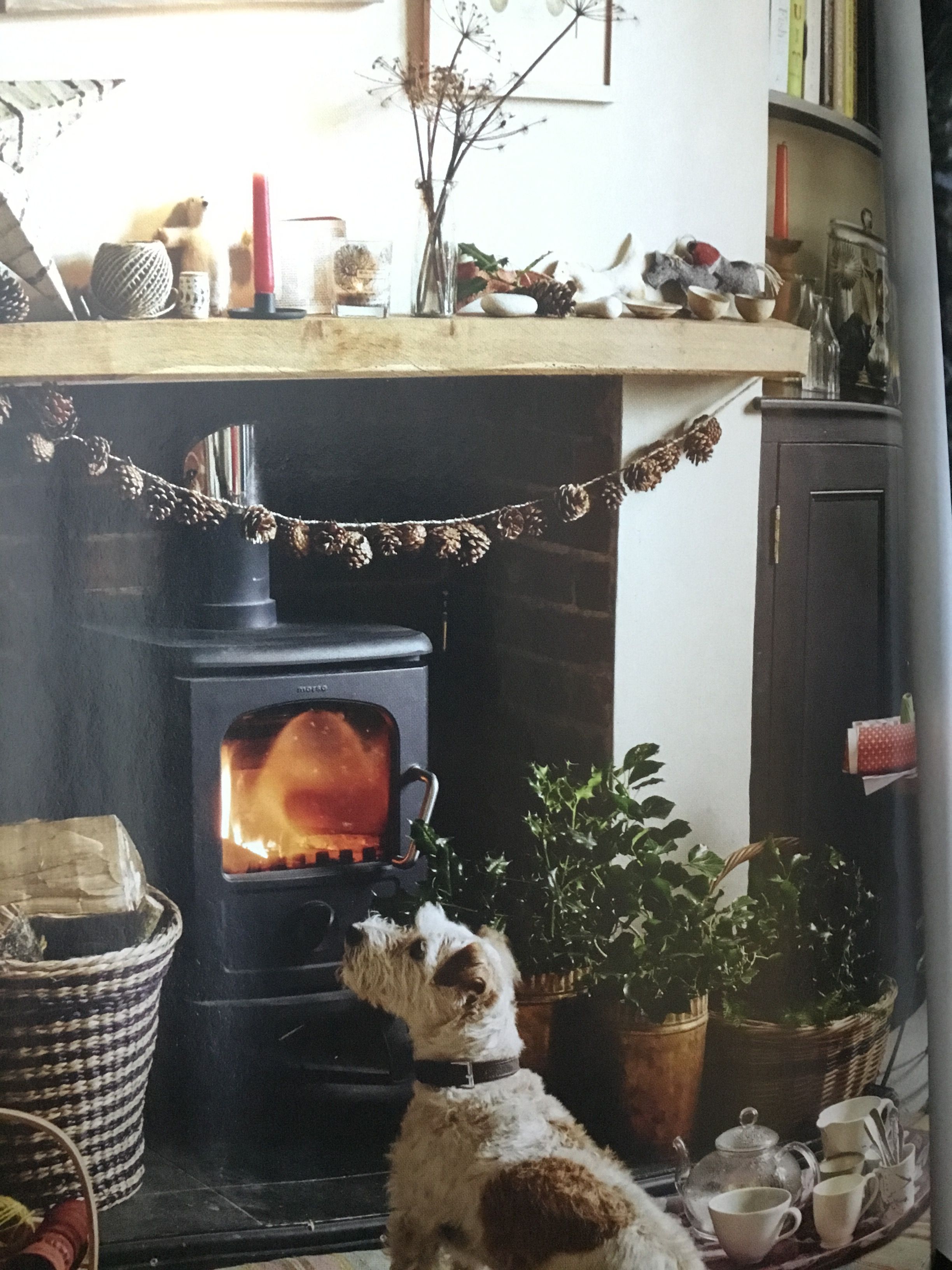 Pinecone garland Home fireplaces and stoves bb0d1d5cfd679fb69d487b d1ad2