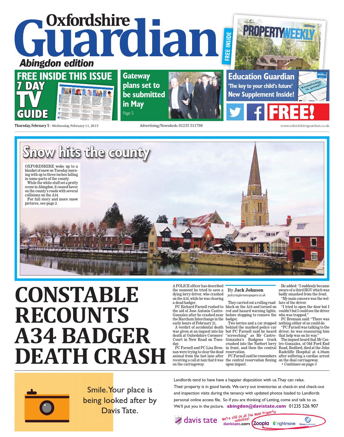 5 february 2015 oxfordshire guardian abingdon by Taylor page 1