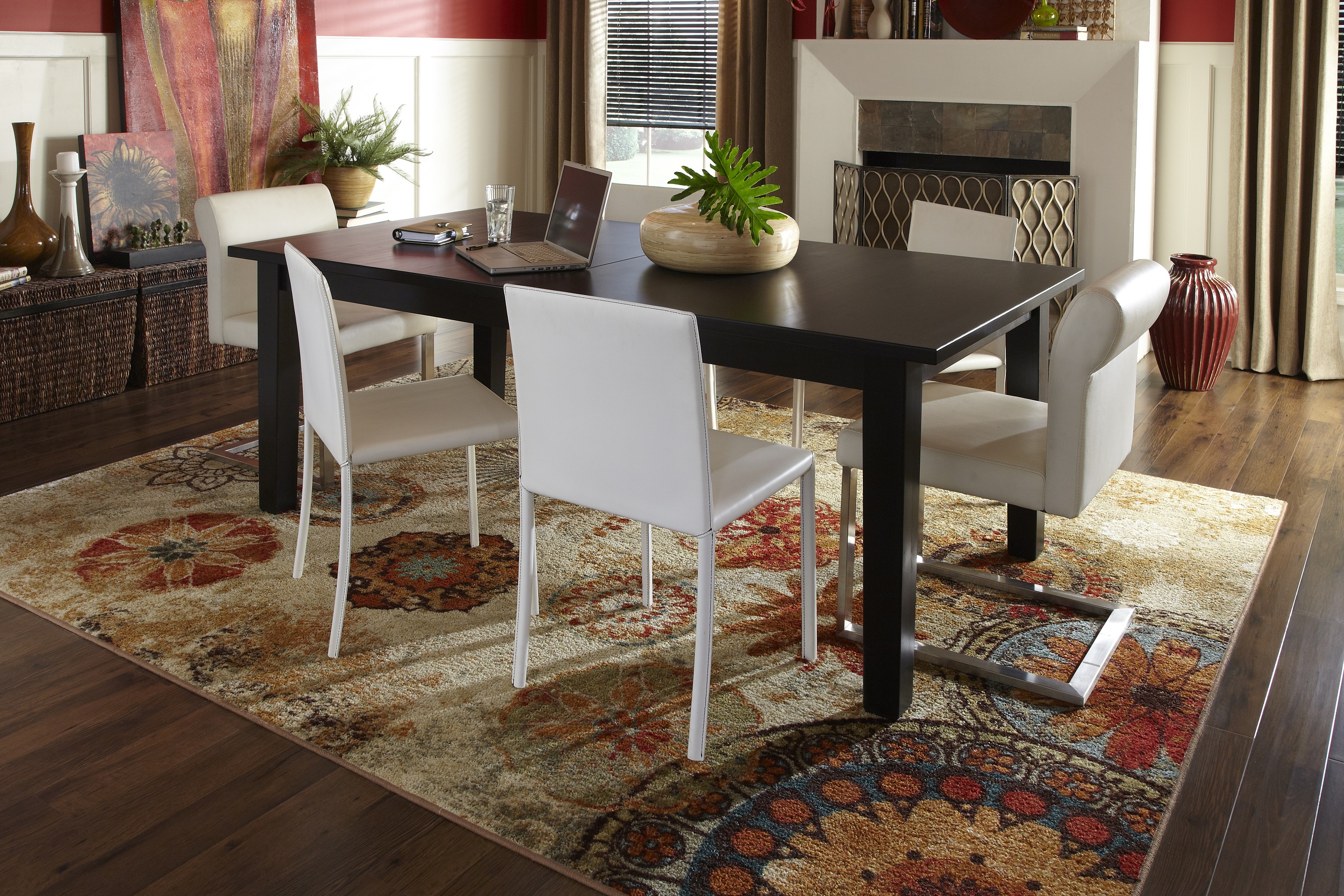 area rug under dining room table ideas 285