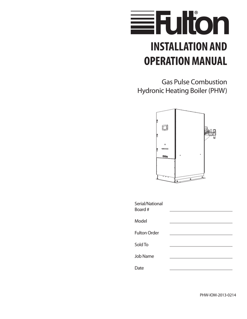 INSTALLATION AND OPERATION MANUAL 1 97d d0c20c5de989d d59c