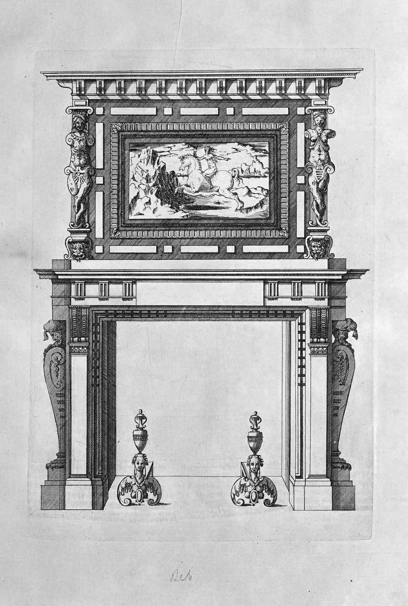 Fireplace Drawing Unique Design for A French Renaissance Fireplace