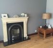 Fireplace Feature Wall Elegant Dulux Chic Shadow with Natural Slate On Accent Wall