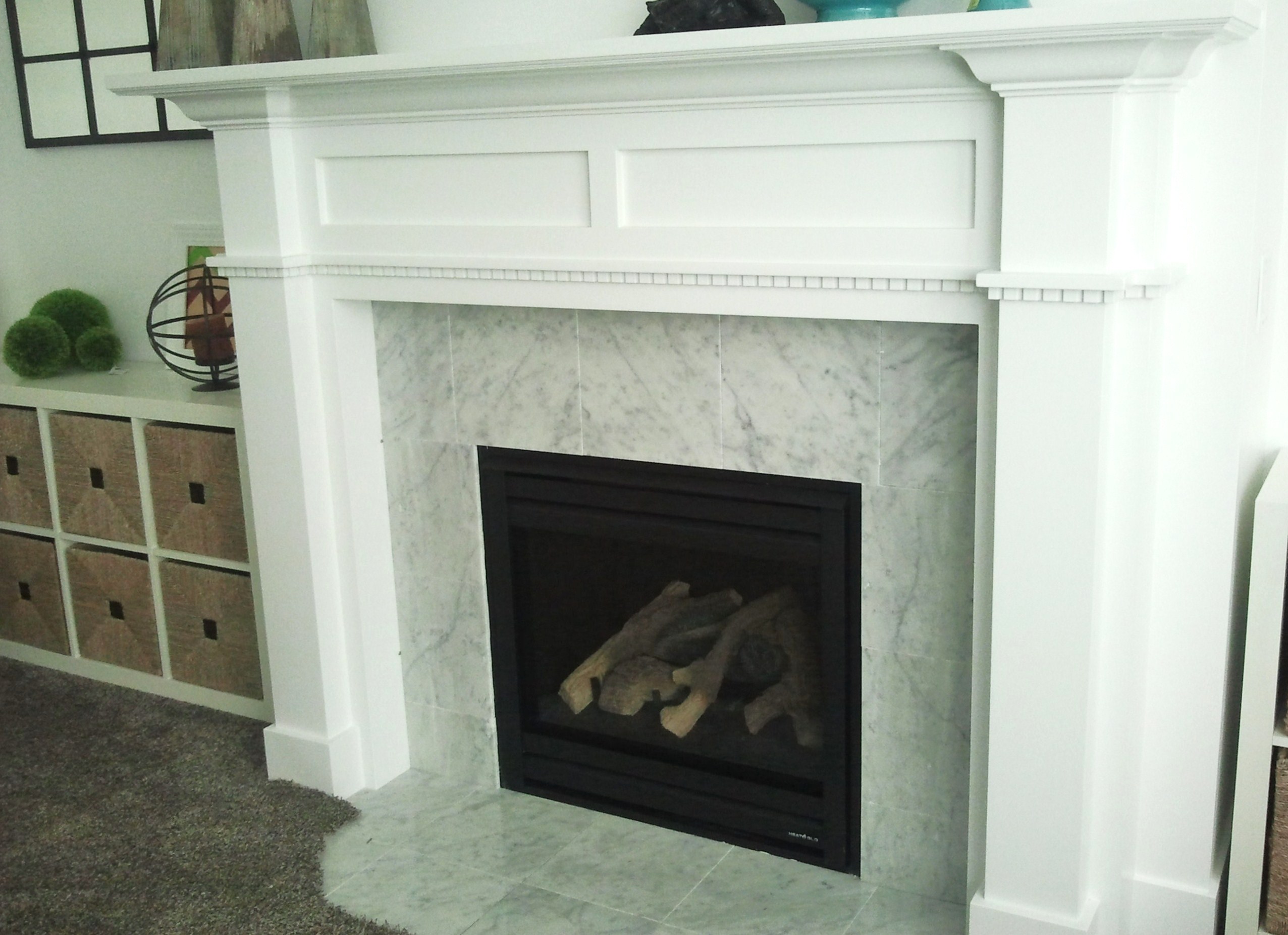 diy fireplace mantel surround