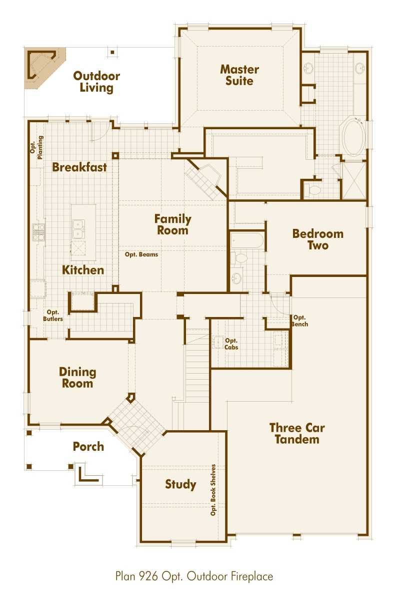 Fireplace Floor Plan Best Of Pin On Houses Highland Homes 926