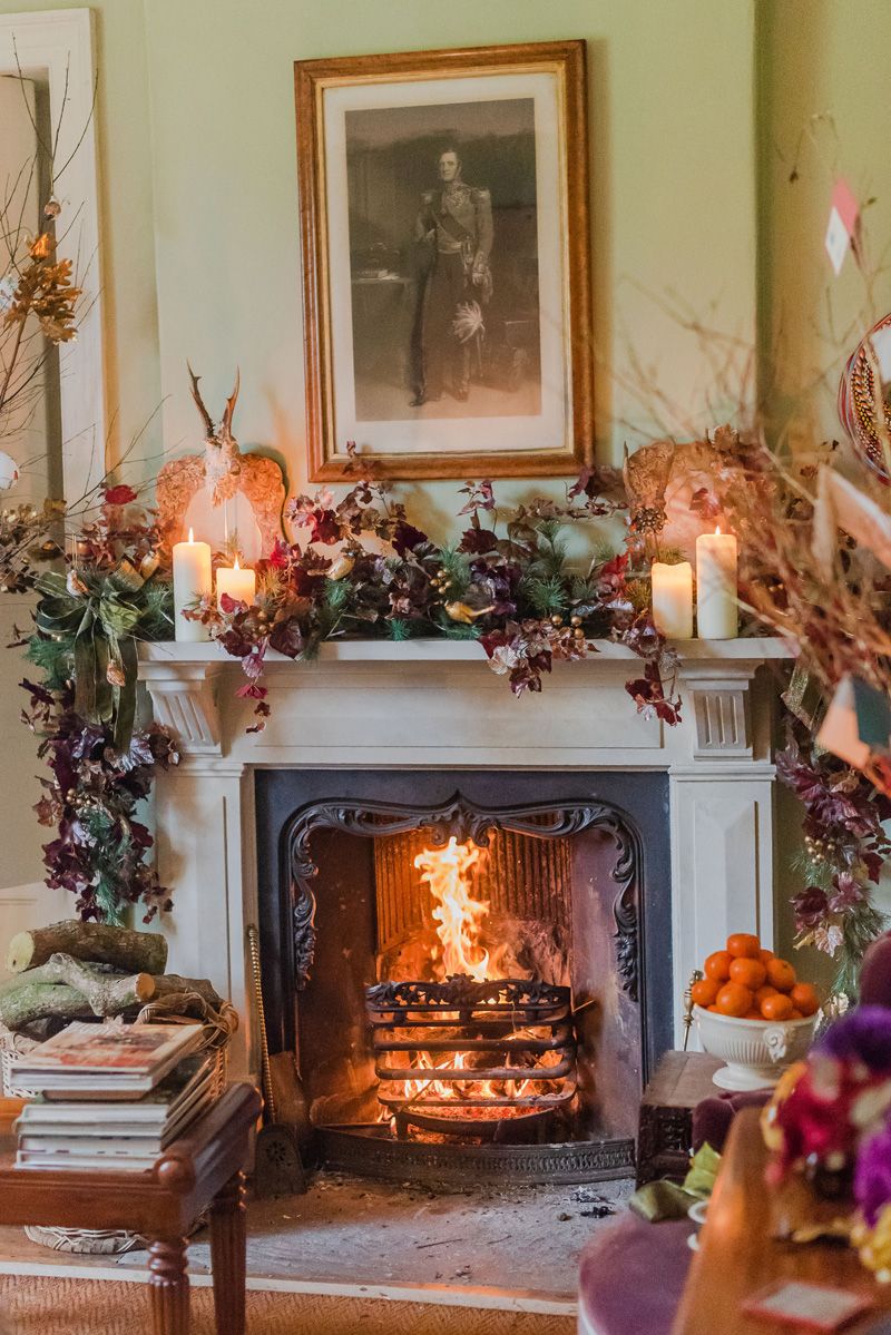 Fireplace Garland Inspirational Christmas Mantelpiece Decoration Ideas