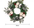 Fireplace Garland New 2019 Christmas Wreath Christmas Hanging Door Wreath Garland Decor Artificial Flower Xmas ornaments Decor Festive From asite $21 03