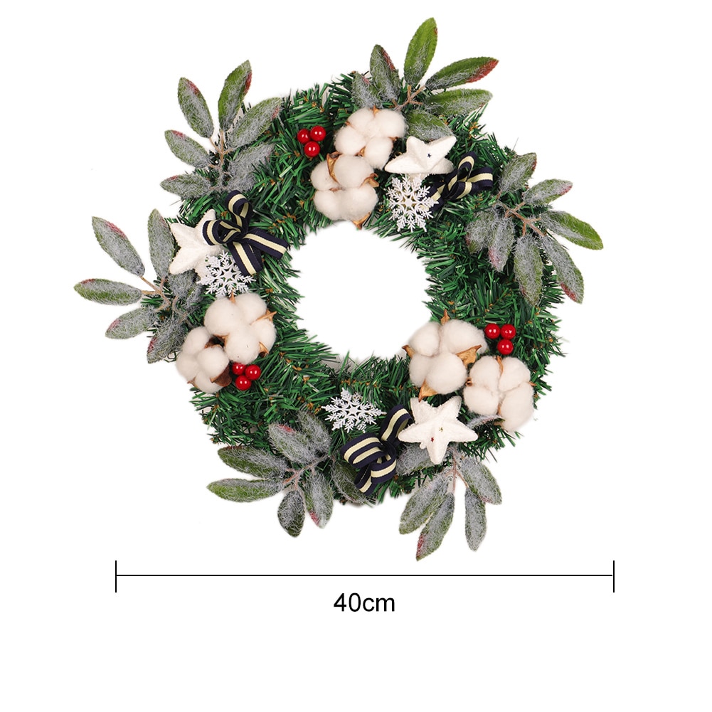 Fireplace Garland New 2019 Christmas Wreath Christmas Hanging Door Wreath Garland Decor Artificial Flower Xmas ornaments Decor Festive From asite $21 03