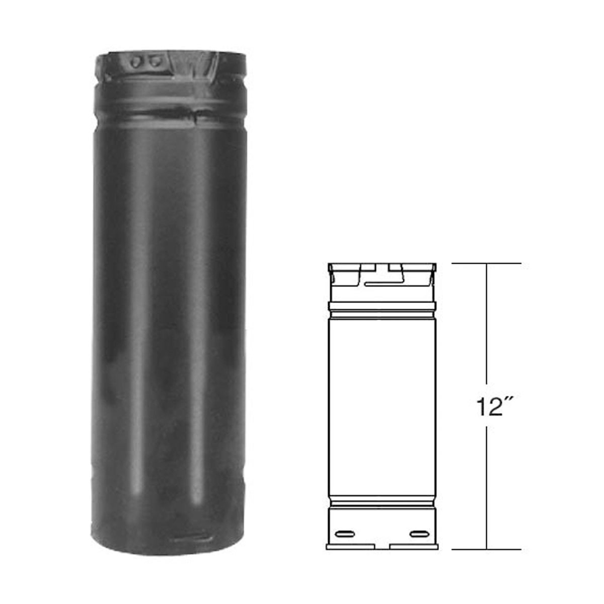 Fireplace Gas Pipe Unique 3 X 12 Pelletvent Pro Black Pellet Stove Chimney Pipe 3pvp 12b