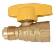 Fireplace Gas Shut Off Valve Elegant Brasscraft 1 2 In Od Flare X 1 2 In Fip Gas Ball Valve