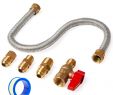 Fireplace Gas Valve Cover Elegant Gaspro E Stop Universal Gas Appliance Hook Up Kit Brass Gas Ball Valve and Flexible Gas Connector Fittings for Gas Logs Unvented Wall Mount
