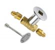 Fireplace Gas Valve Key Luxury 1 2inch Straight Quarter Turn Shut F Valve Kit for Ng Lp Gas Fire Pits with Chrome Flange Key Valve with 3 8"flare Adapters