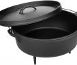 Fireplace Grate Amazon Lovely Amazonbasics Pre Seasoned Cast Iron Camp Dutch Oven with Lid 6 Quart