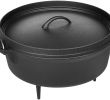 Fireplace Grate Amazon Lovely Amazonbasics Pre Seasoned Cast Iron Camp Dutch Oven with Lid 6 Quart