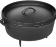 Fireplace Grate Amazon Lovely Amazonbasics Pre Seasoned Cast Iron Camp Dutch Oven with Lid 6 Quart