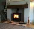 Fireplace Hearth Extension Unique Chesney Log Burner Timber Effect Beam Grey Rug Reclaimed