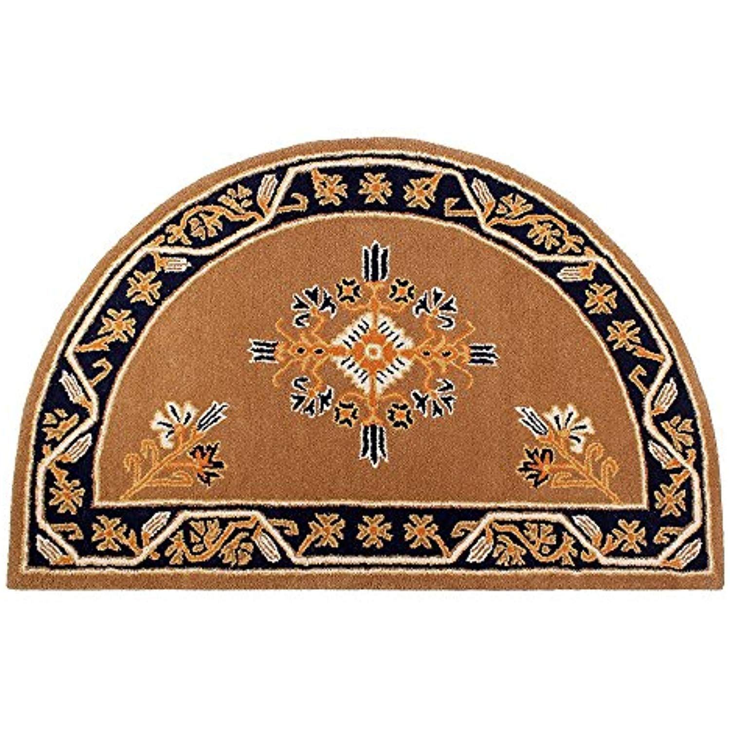 Fireplace Hearth Mat Beautiful Minuteman International Cocoa Jardin Wool Hearth Rug Half