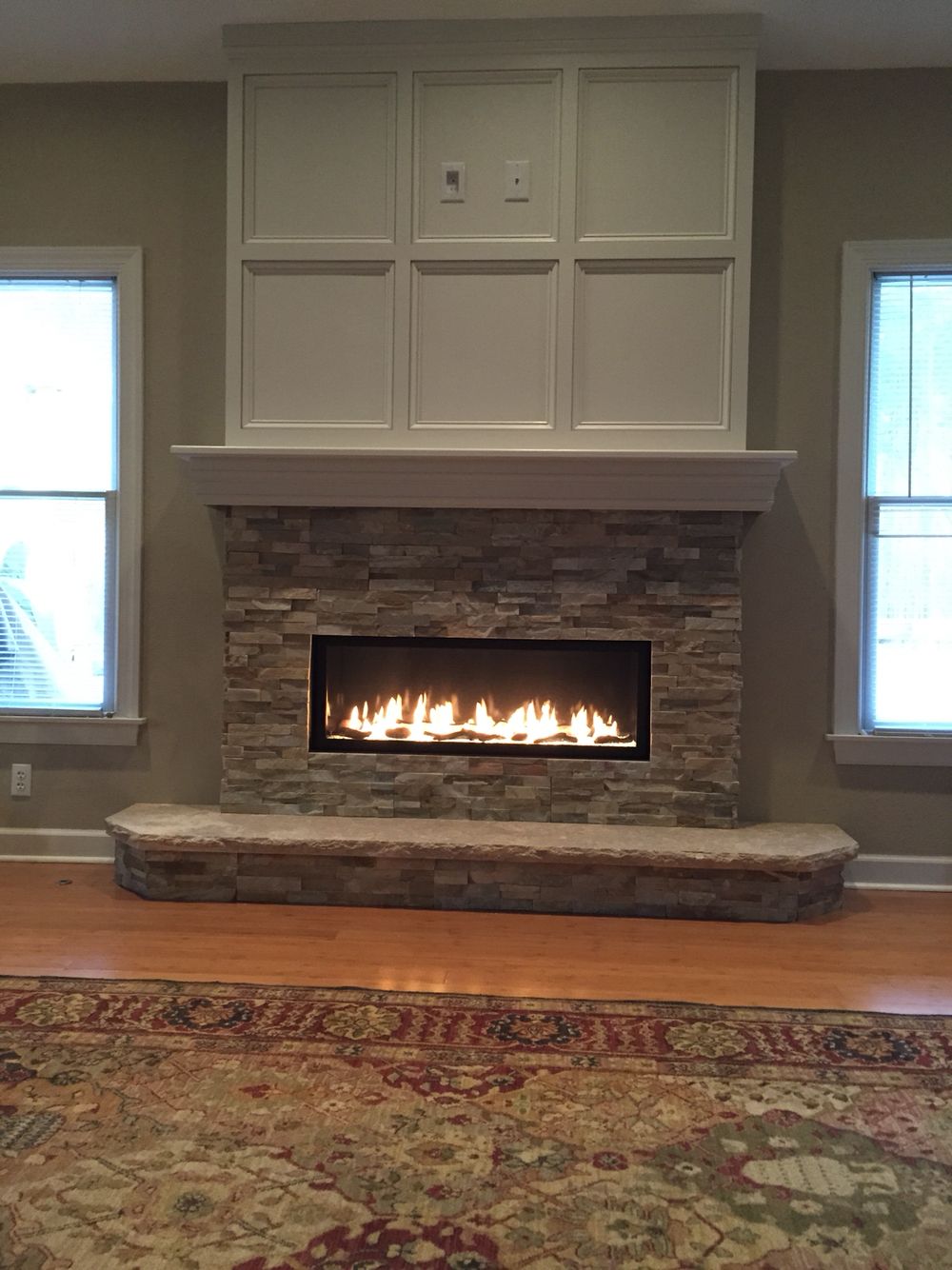 Fireplace Hearth Slab Lovely Linear Fireplace with Tv Above for the Home