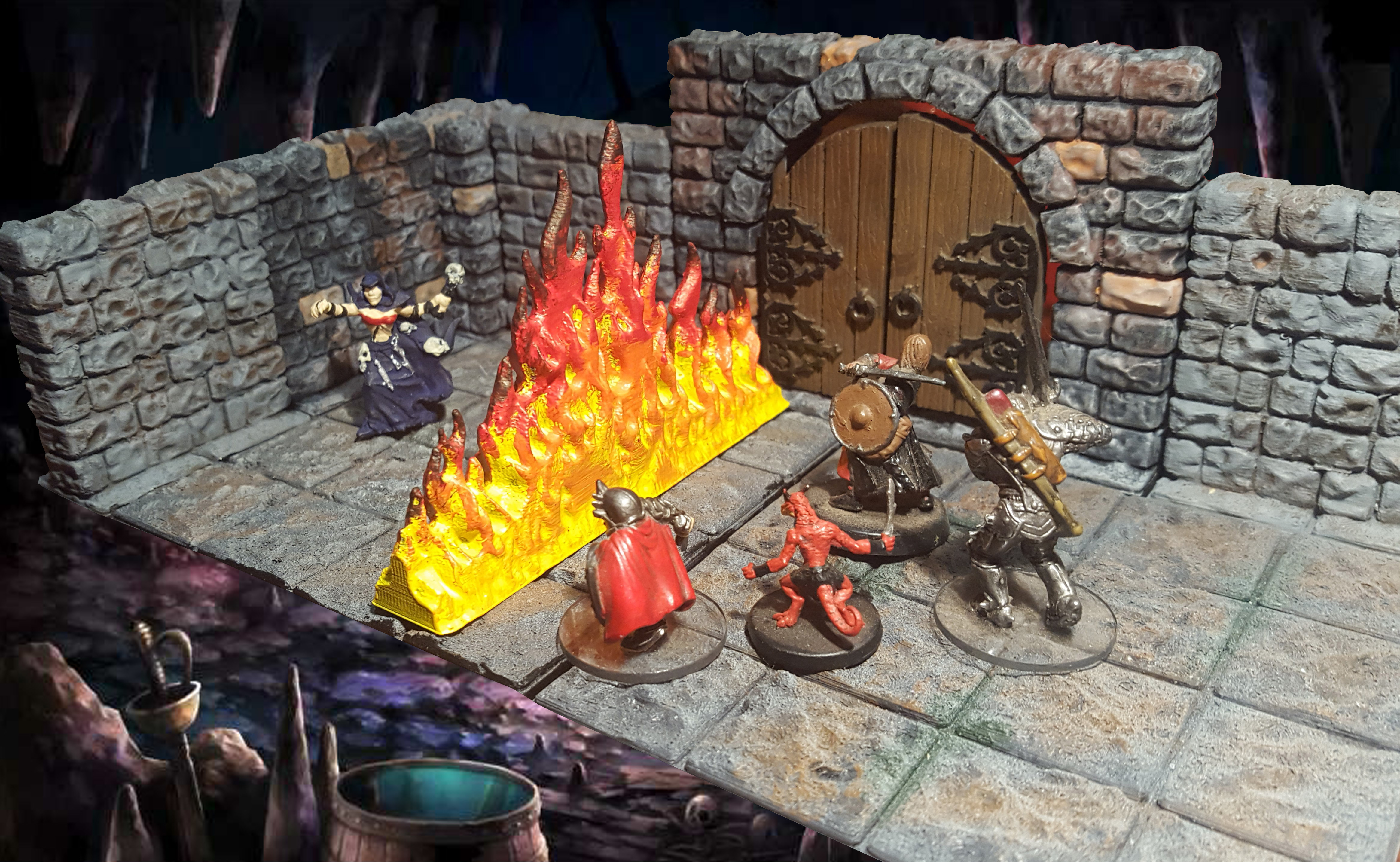 Fireplace Heat Reflector Fresh Wall Of Fire 28mm Rpg by Talismancer Thingiverse