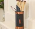 Fireplace Holder Fresh Personalised Black and Copper Fireside Match Holder