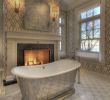 Fireplace Hot Tub Lovely Beach House Shingle Style Master Bathroom with soaking Tub