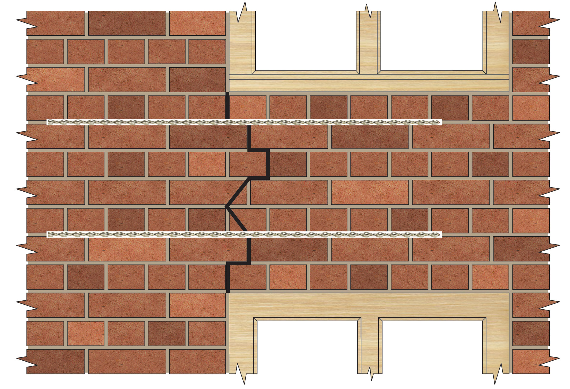 HeliBar Reinforcing Steel Bar for Masonry Repair and New Crack Stitching