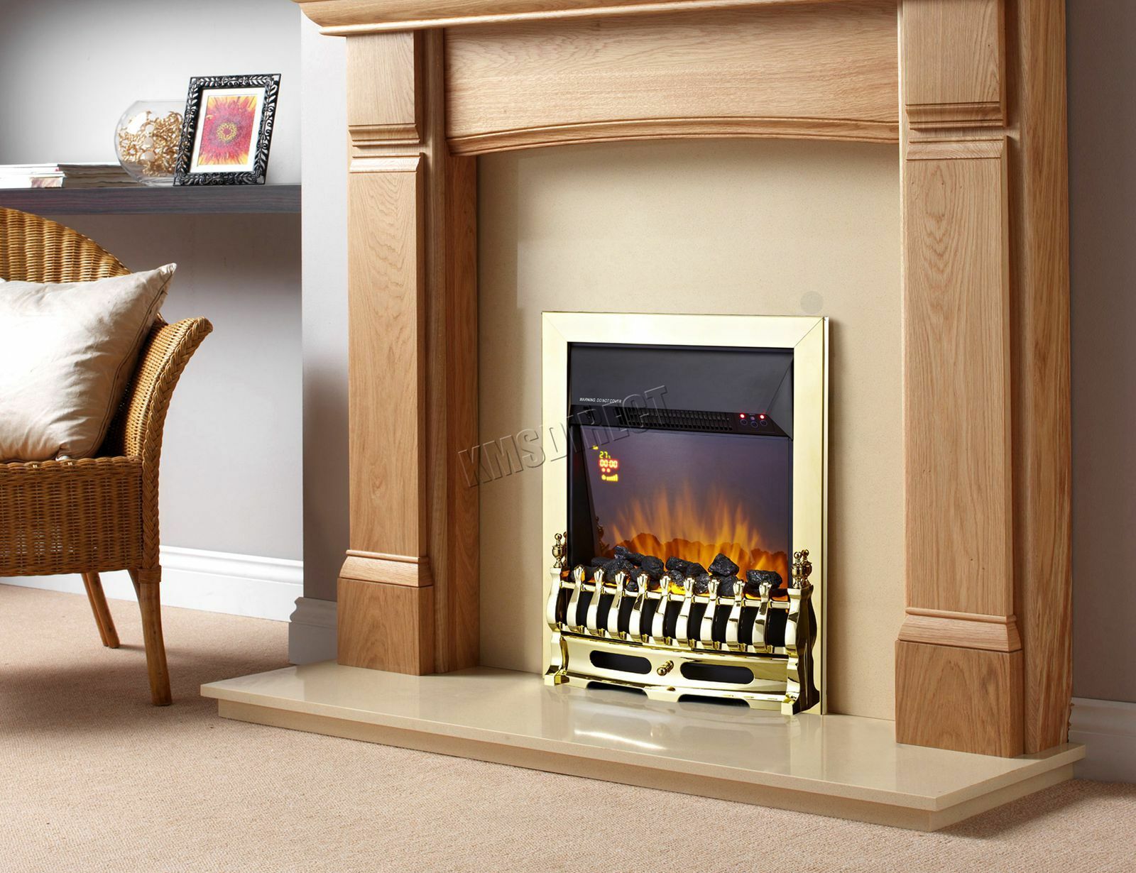 Fireplace Insert Electric Heater Best Of Ex Demo Foxhunter Electric Insert Fireplace Log Heater Flame 2kw Efi01