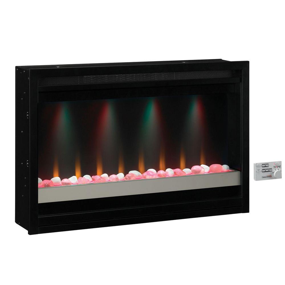 Fireplace Insert Electric Heater Unique 36 In Contemporary Built In Electric Fireplace Insert