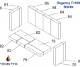 Fireplace Insert Replacement Parts Beautiful Regency Plete Brick Kit Small Stoves F1000s F1100s 073 960