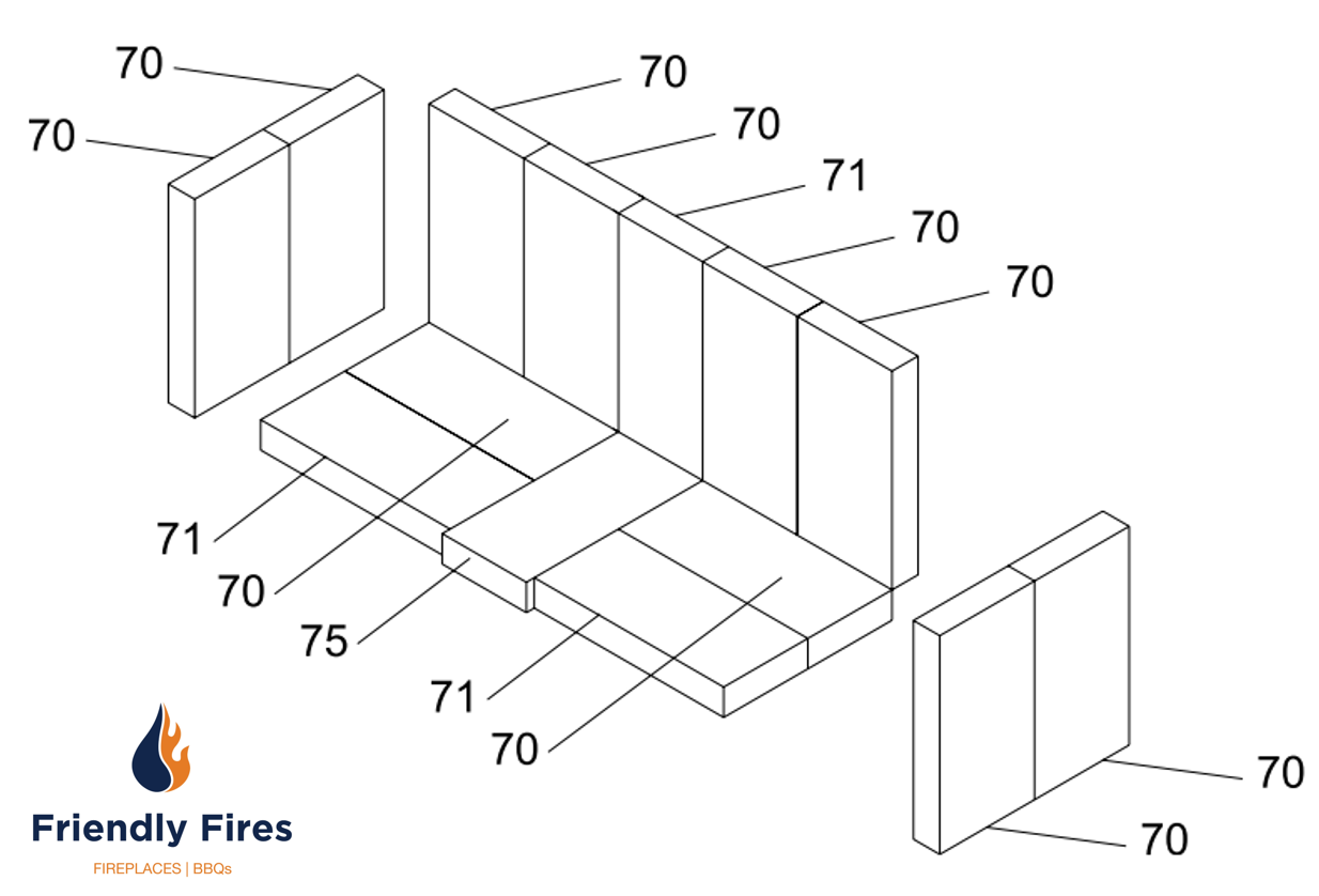 Fireplace Insert Replacement Parts Elegant Regency Plete Brick Kit Medium Hearth Heater H2000m H2100m