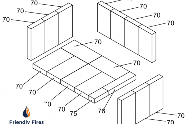 Fireplace Insert Replacement Parts Elegant Regency Plete Brick Kit Medium Insert I2400