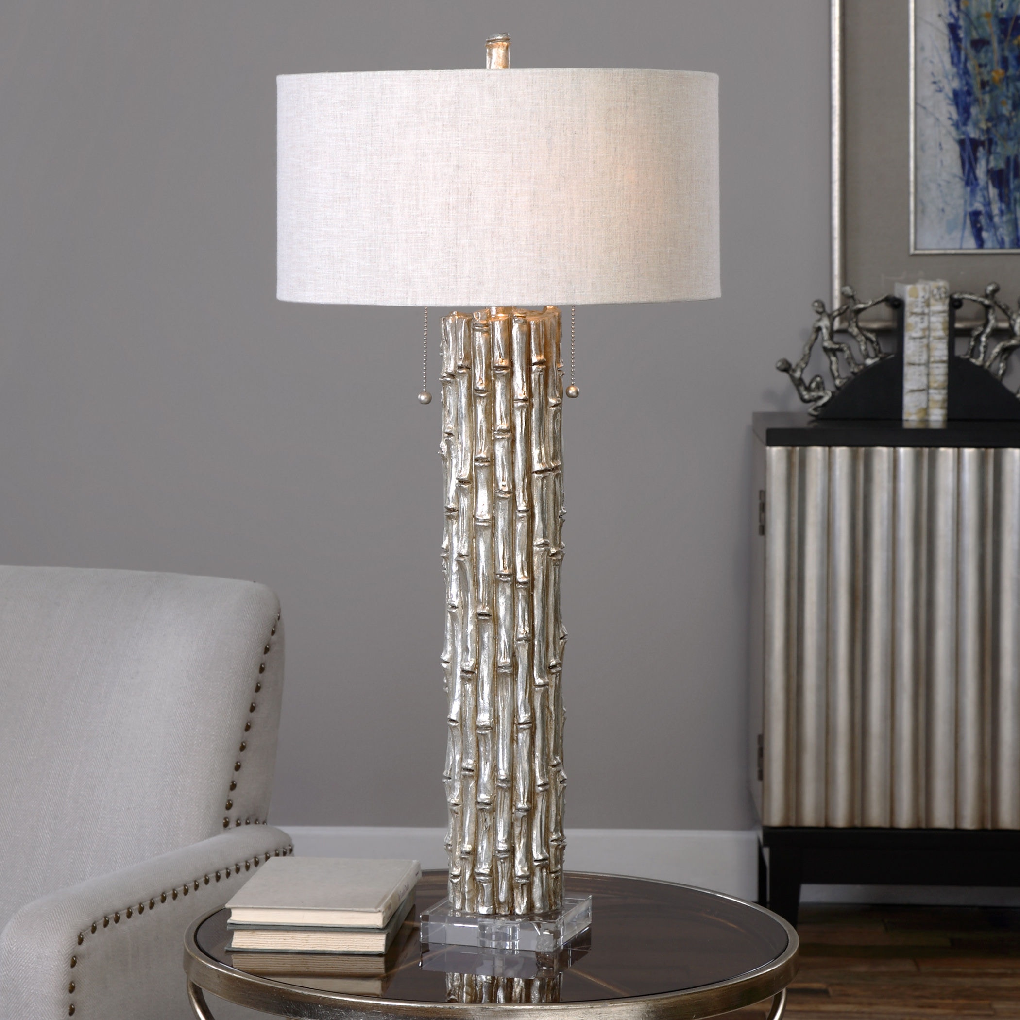 Fireplace Lamp Best Of Uttermost Lamps and Lighting Silver Bamboo Table Lamp Ut Walter E Smithe Furniture Design