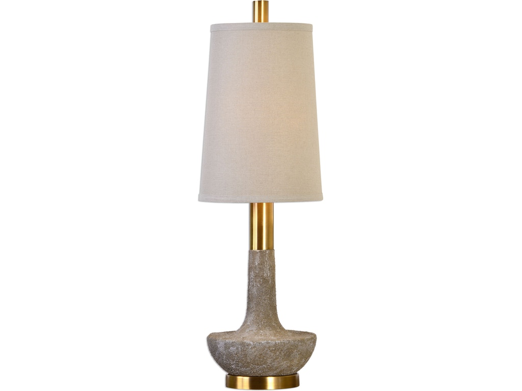 Uttermost Lamps and Lighting Volongo Stone Ivory Buffet Lamp UT Walter E Smithe Furniture Design 1 1