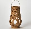 Fireplace Lanterns Awesome 10" Rattan Outdoor Lantern Led Candle Natural Opalhouse