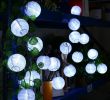 Fireplace Lanterns Elegant 4 8m 20 Led solar String Lights Lantern Ball Outdoor