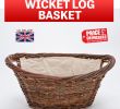 Fireplace Log Basket Beautiful Details About Wicker Willow Basket Log Carrier Holder with