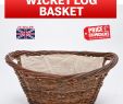 Fireplace Log Basket Beautiful Details About Wicker Willow Basket Log Carrier Holder with