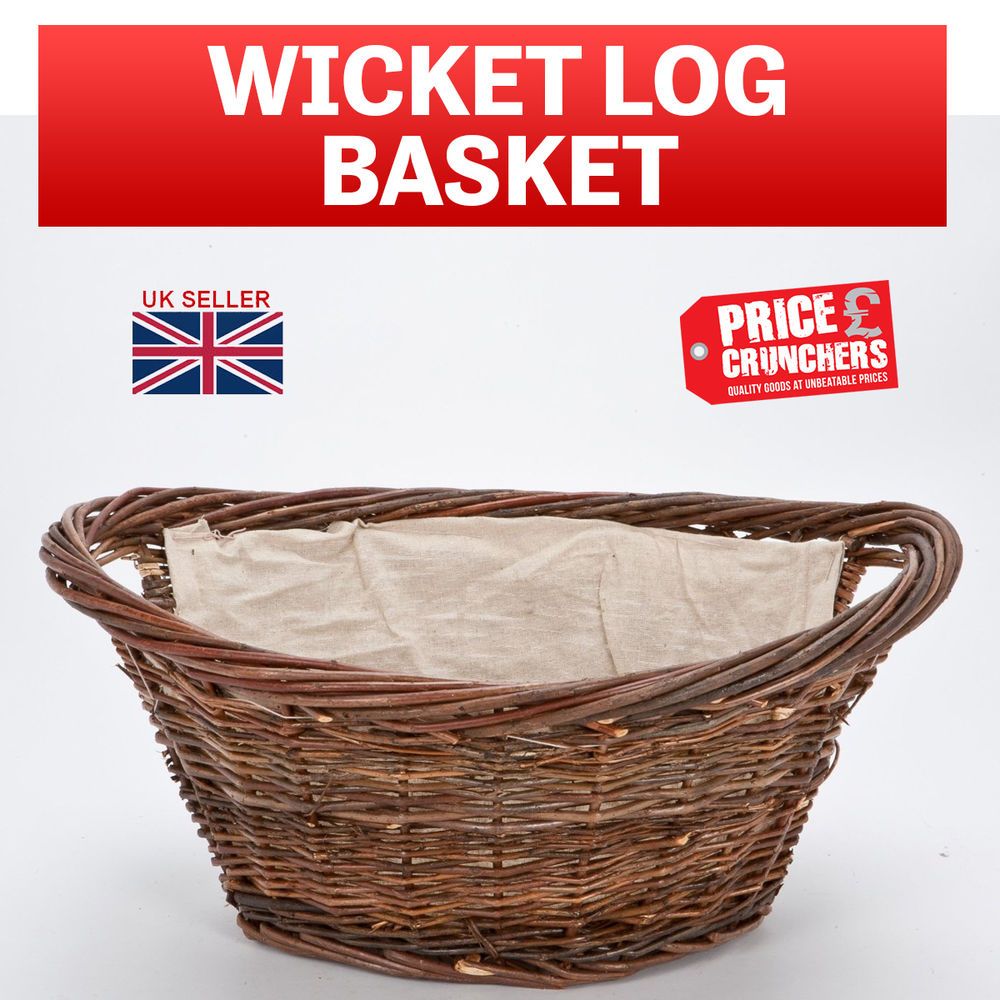 Details about WICKER WILLOW BASKET LOG CARRIER HOLDER WITH a4190da0fbaf594ecb98e271ac e