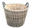 Fireplace Log Basket Luxury Small Round Grey Log Wicker Basket Log Baskets