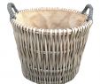 Fireplace Log Basket Luxury Small Round Grey Log Wicker Basket Log Baskets