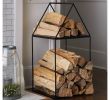 Fireplace Log Basket New Hearth & Hand with Magnolia House Log Holder