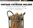 Fireplace Log Holder Fresh Log Holder Firewood Holder Wood Holder [vintage Fat Wood Holder] Rack Carry Haas Accessories Fashion Interior Wood Keeping Dutch Waist Japan