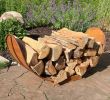 Fireplace Log Holder Inspirational Sunnydaze Decor 3 Foot Rustic Outdoor Firewood Log Rack