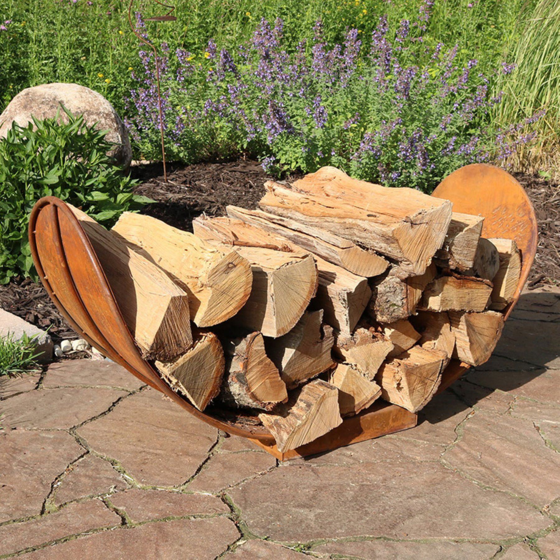 Fireplace Log Holder Inspirational Sunnydaze Decor 3 Foot Rustic Outdoor Firewood Log Rack